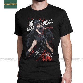 เสื้อยืดโอเวอร์ไซส์เสื้อยืด พิมพ์ลายการ์ตูนอนิเมะ Akame Ga Kill Night Raid Tatsumi Elfen Lied Hellsing Berserk สไตล์มินิ