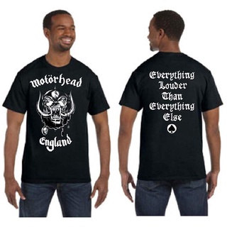 ROUND คอลูกเรือเสื้อยืด ผ้าฝ้าย พิมพ์ลาย Motorhead England Gardenia12 สไตล์คลาสสิก สําหรับผู้ชาย GFDSF61EW1653-4XL