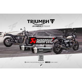 ท่อมอเตอร์ไซค์ Akrapovic Triumph TRIUMPH STREET TWIN 2020 ท่อแต่ง ท่อสูตร ท่อบิ๊กไบค์ ท่อBigbike ท่อไอเสีย