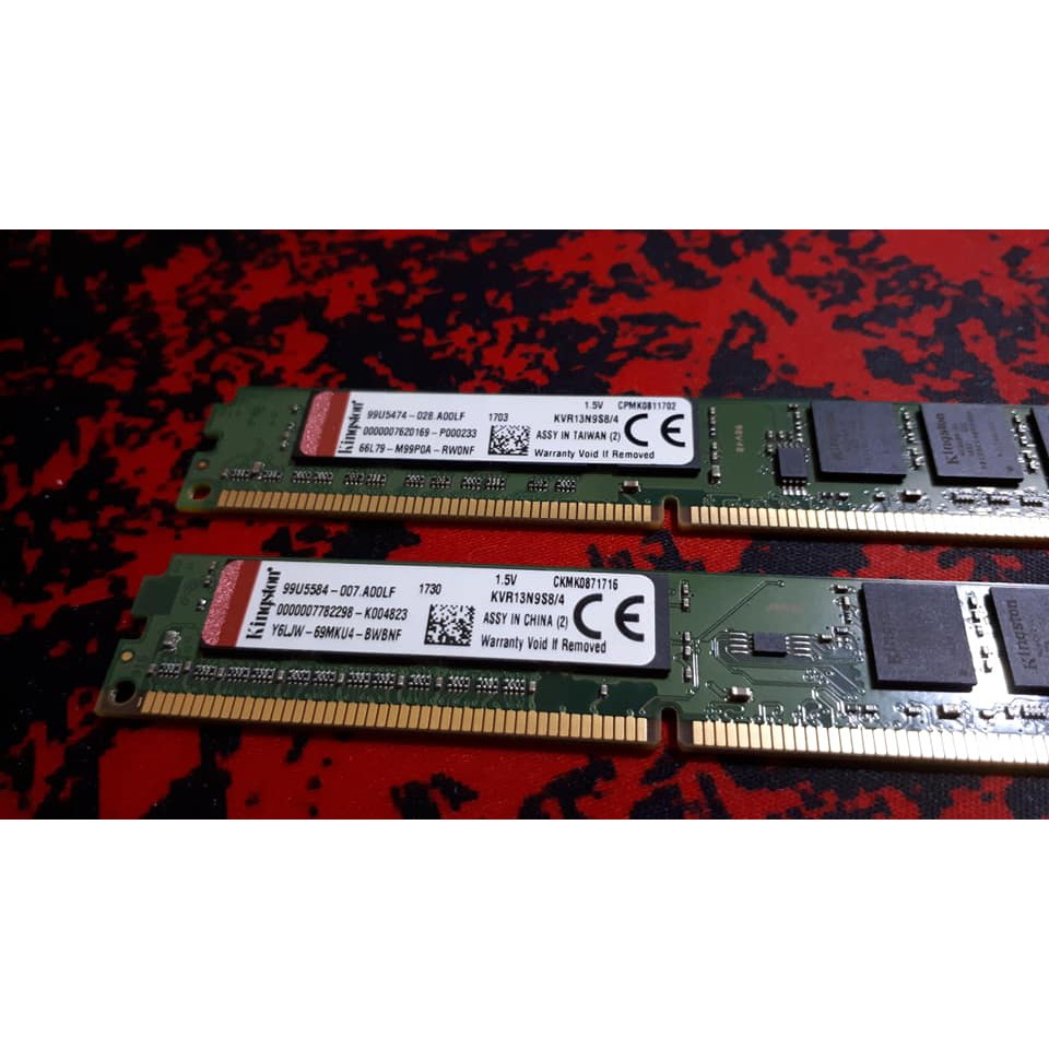RAM DDR3(1333) 4GB Kingston Value Ram (KVR13N9S8/4)