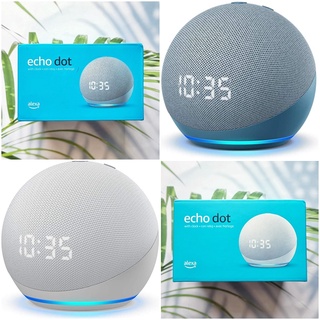 ลำโพงอัจฉริยะ พร้อมนาฬิกา Echo Dot (4rd Gen) Smart speaker with clock and Alexa (AMAZON®) เล่นเพลง / ควบคุมอุปกรณ์ไฟฟ้า