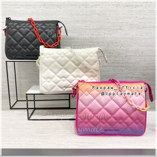 Charles&amp;keith กระเป๋าสะพายข้าง New collection รุ่น Lana Quilted Shoulder Bag : CK2-20151168 แท้จากชอป พร้อมอุปกรณ์