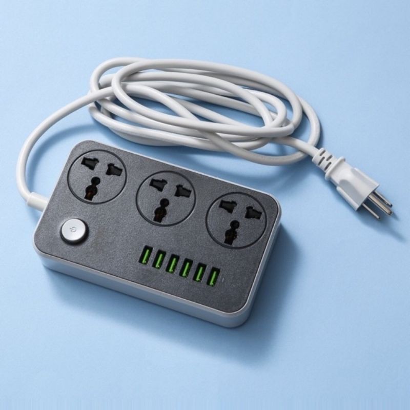 LDNIO SC3604 ปลั๊กไฟพ่วงแบบ 3 ช่อง พร้อม USB 6 ช่อง