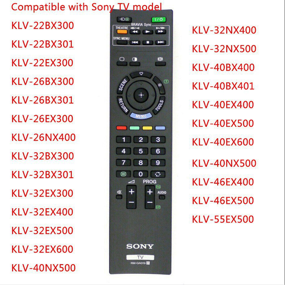 ใหม่ RM-GA019 สําหรับ SONY LCD LED TV รีโมทคอนโทรล KLV-40BX400/40BX401 KLV-22BX300 KLV-22BX301 KLV-2