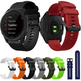 สายนาฬิกาข้อมือซิลิโคน แบบนิ่ม สําหรับ Garmin Forerunner 745 Forerunner 745