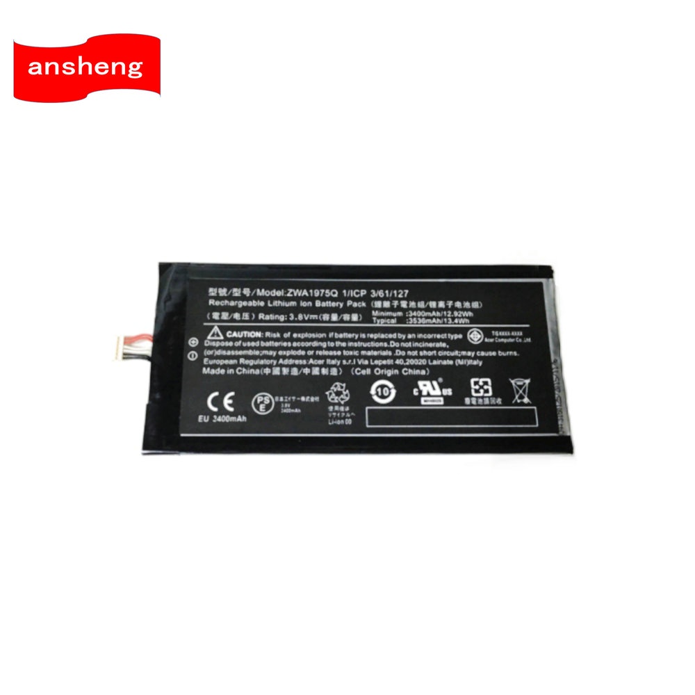 ❤High Quality 3400mAh ZAW1975Q ZWA1975Q Battery For ACER Iconia Tab 7 A1-713 A1-713HD 1/ICP3/6 1/127