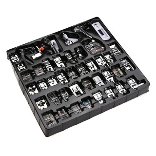 ❤Yves❤42PCS Domestic Sewing Machine Foot Feet Snap On For Brother Singer Set