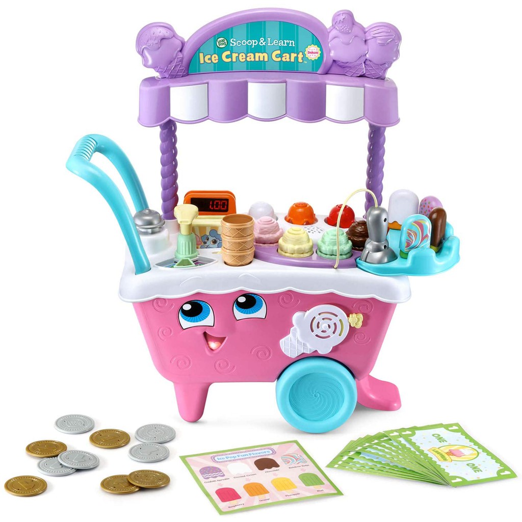 รถขายไอศครีมเด็ก รุ่นใหม่ LeapFrog Scoop and Learn Ice Cream Cart สื่อการสอนเด็กแนวของเล่น จากแบรนด์ดัง นำเข้า USA ราคา ถูกที่สุด ดีลบีเคเค แกลเลอรีภาพที่ 2