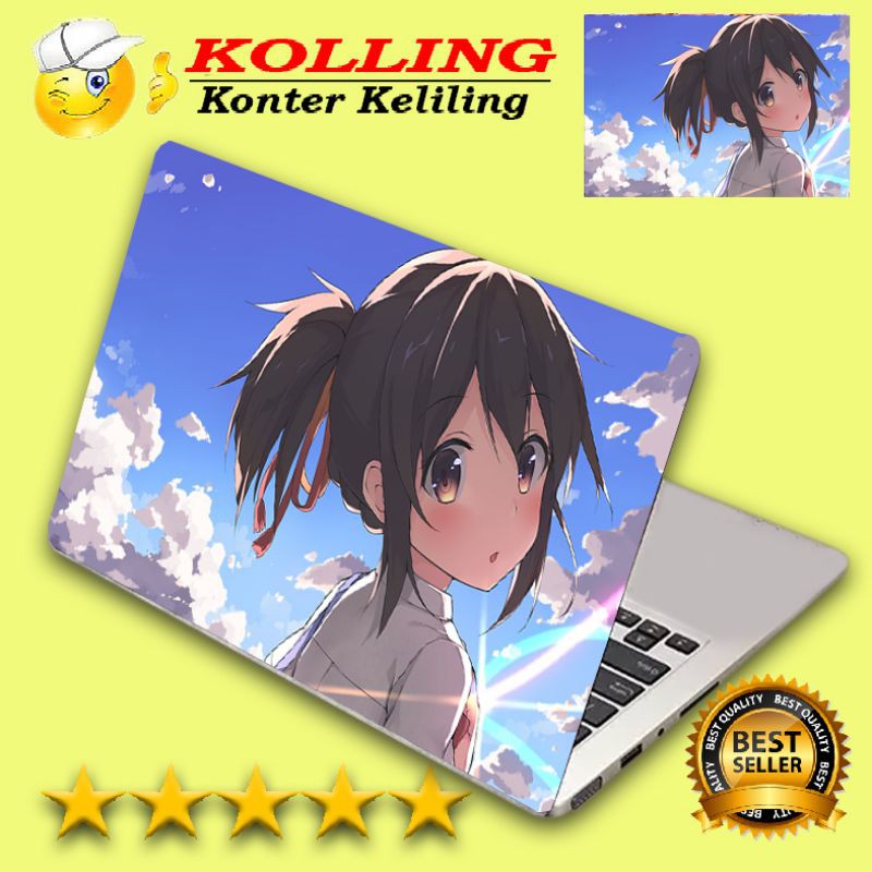 Garskin Laptop logo art Mitsuha Kimi no Nawa Skin Laptop Laptop Sticker