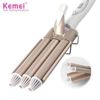 Kemei ที่ดัดผมเหล็ก 100-240V สําหรับจัดแต่งทรงผม KM-1010