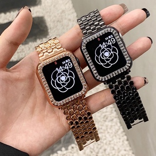 Perlage สายนาฬิกาข้อมือโลหะ อุปกรณ์เสริม สําหรับ Apple Watch Series 8 7 6 se 5 4 3 2 1 ขนาด 45 มม. 41 มม. 38 มม. 40 มม. 44 มม. 42 มม.