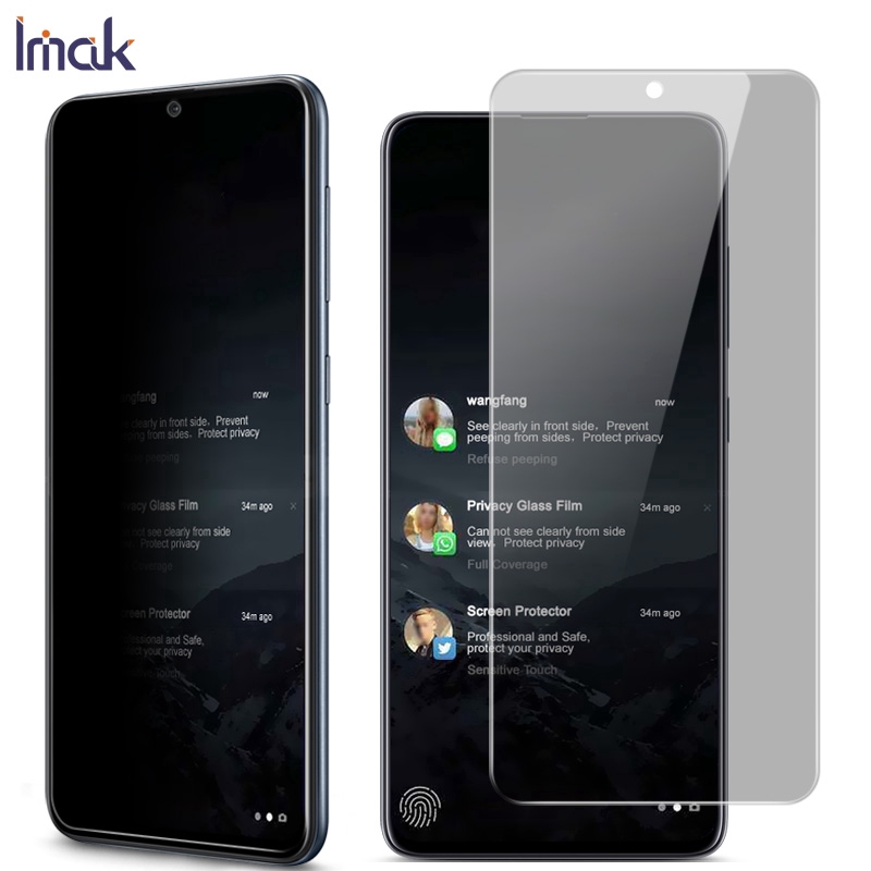 Imak Privacy Glass สําหรับ Samsung Galaxy Note 10 Lite Anti Peeping กระจกนิรภัย Galaxy A81 / M60S An