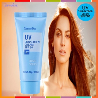 Sale🔥ครีมกันแดดGiffarineSPF30ปกป้องรังสีUVA,UVBต่อต้านริ้วรอย/1หลอด/รหัส10101/15กรัม🌺EngR