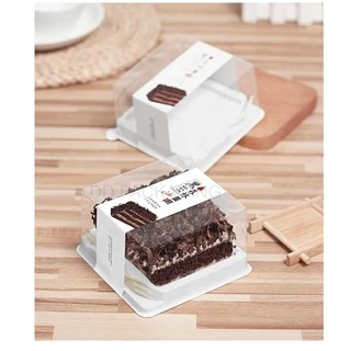 DEDEE กล่องเค้กฐานขาว+ฝา+ส้ม(50ชุด)DD-H085 กล่องเค้กฐานขาว
