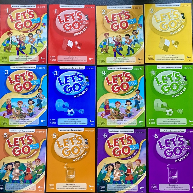 หนังสือเรียน แบบฝึกหัด ชุด Let's Go 4th Edition สำหรับชั้น ป.1 ป.2 ป.3 ป.4 ป.5 ป.6 Student Book และ 