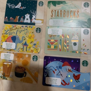 บัตรสตาร์บัค Starbucks card บัตรเปล่า ลายน่ารักหายาก