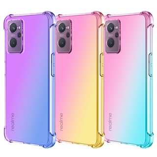 เคสโทรศัพท์มือถือ ซิลิโคนนิ่ม Tpu ใส กันกระแทก ไล่โทนสี สําหรับ Oppo Realme 9i 8i 8S 5G 9 8 PRO PLUS