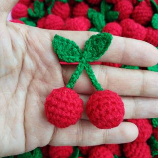 เชอร์รี่จิ๋ว แบบพวง ตกแต่งชิ้นงาน แบบยัดใย สวยราคาน่ารัก