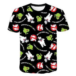 3D Printed Ghostbusters Movie T-Shirt Kids Cartoon Animation Print Casual Fashion Boys &amp; Girls Top Comfortable Short Sleeve