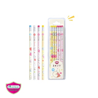 [เครื่องเขียนโปรยกทัพ] มาสเตอร์อาร์ต ดินสอ HB มาเมะโกมะ ฟรุตตี้ (1กล่อง)