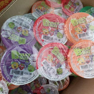 เยลลี่ ถ้วยผลไม้คละรส  belly fruit jelly เยลลี่ผลไม้ 6 ชิ้น