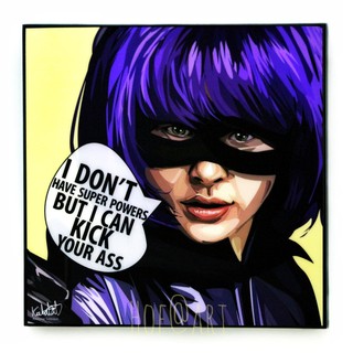 Hit Girl ฮิตเกิร์ล Kick Ass คิกแอส เกรียนโคตร มหาประลัย รูปภาพ​ติดผนัง pop art กรอบรูป แต่งบ้าน ของขวัญ รูปภาพ ของสะสม