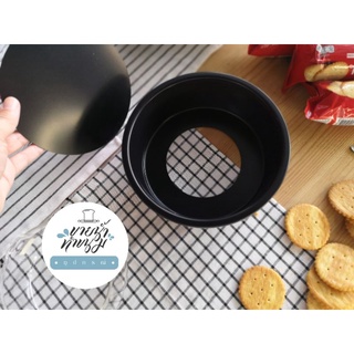 พิมพ์เค้กถอดก้น non-stick 6 นิ้ว สีดำ