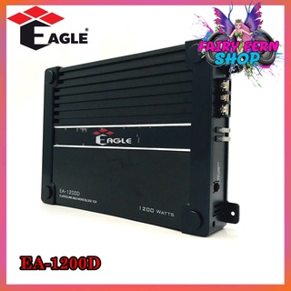 เพาเวอร์แอมป์ติดรถยนต์แรงๆEAGLE รุ่น EA-1200D CLASS D สีดำ กำลังขับ1200Watt ขับเบส เครื่องเสียงรถยนต์ ขายดี AMPติดรถยนต์