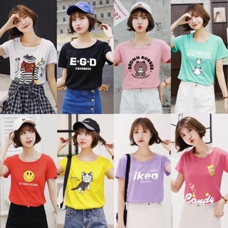 ✨เสื้อยืดลายการ์ตูนญี่ปุ่น น่ารักๆทุกตัว เลือกโทนสีได้🦄