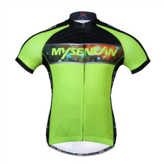 Mysenlan เสื้อปั่นจักรยานแขนสั้นเนื้อผ้าหนาระบายอากาศได้ดีแห้งเร็ว