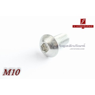 น็อตหัวจมกลมสแตนเลส M10x20