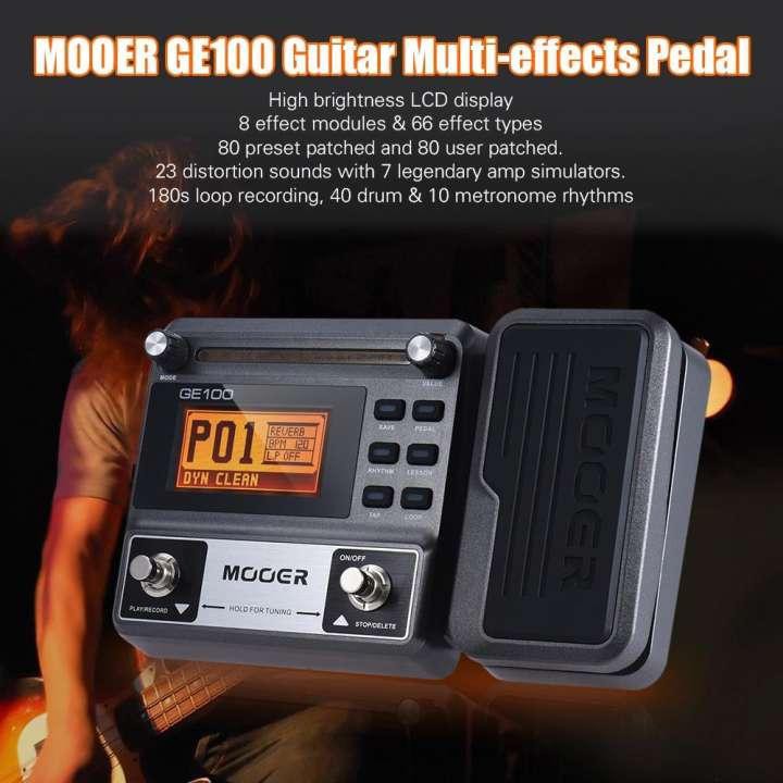 [in stock now] MOOER GE100 Guitar Multi Effects Processor + Free Adapter 9V &amp; Manual