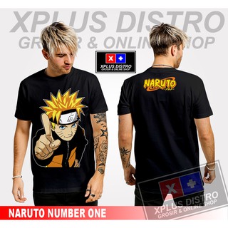 [100% Cotton] เสื้อยืดพิมพ์ลายการ์ตูน NARUTO NUMBER ONE DISTRO อะนิเมะ