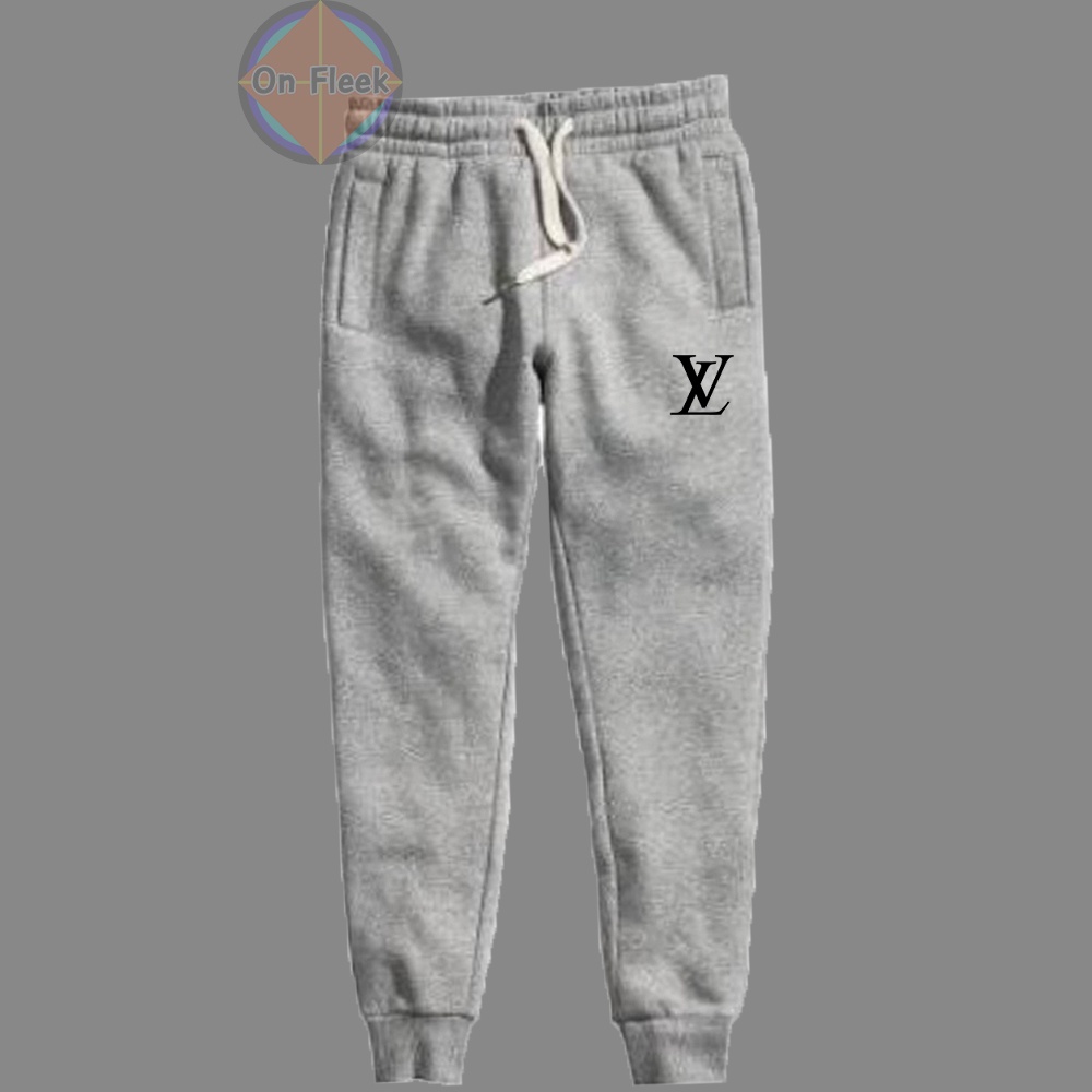 กางเกงขายาว Louis Vuitton หลุยส์วิตตอง ผ้าสำลี กันหนาว หนานุ่มใส่สบาย กางเกงบิ๊กไบค์ Biker กางเกงกีฬา วิ่ง