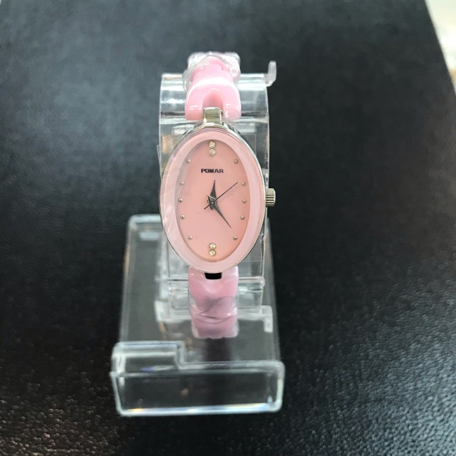 นาฬิกาข้อมือผู้หญิง POMAR รุ่น 23153PKSL สายเซรามิคสีชมพู
