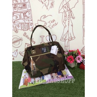 ANELLO 2 WAY POLPESTER CANVAS BOSTON(หูยาว)(ลายทหาร)(Outlet)