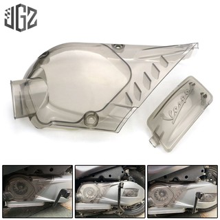 กล่องเก็บของสําหรับรถจักรยานยนต์ for VESPA SPRINT PRIMAVERA 150 ALL YEAR Motorcycle Engine Cover Clear Transmission-Case Gearbox Compound Box Guard