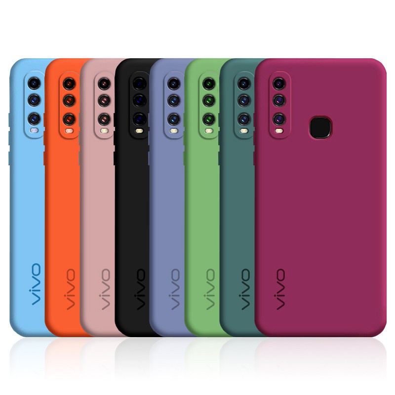Casing Official Original Silicone Full Protection Soft Camera Protection Case Vivo Y17 Y15 Y12 Y11 2
