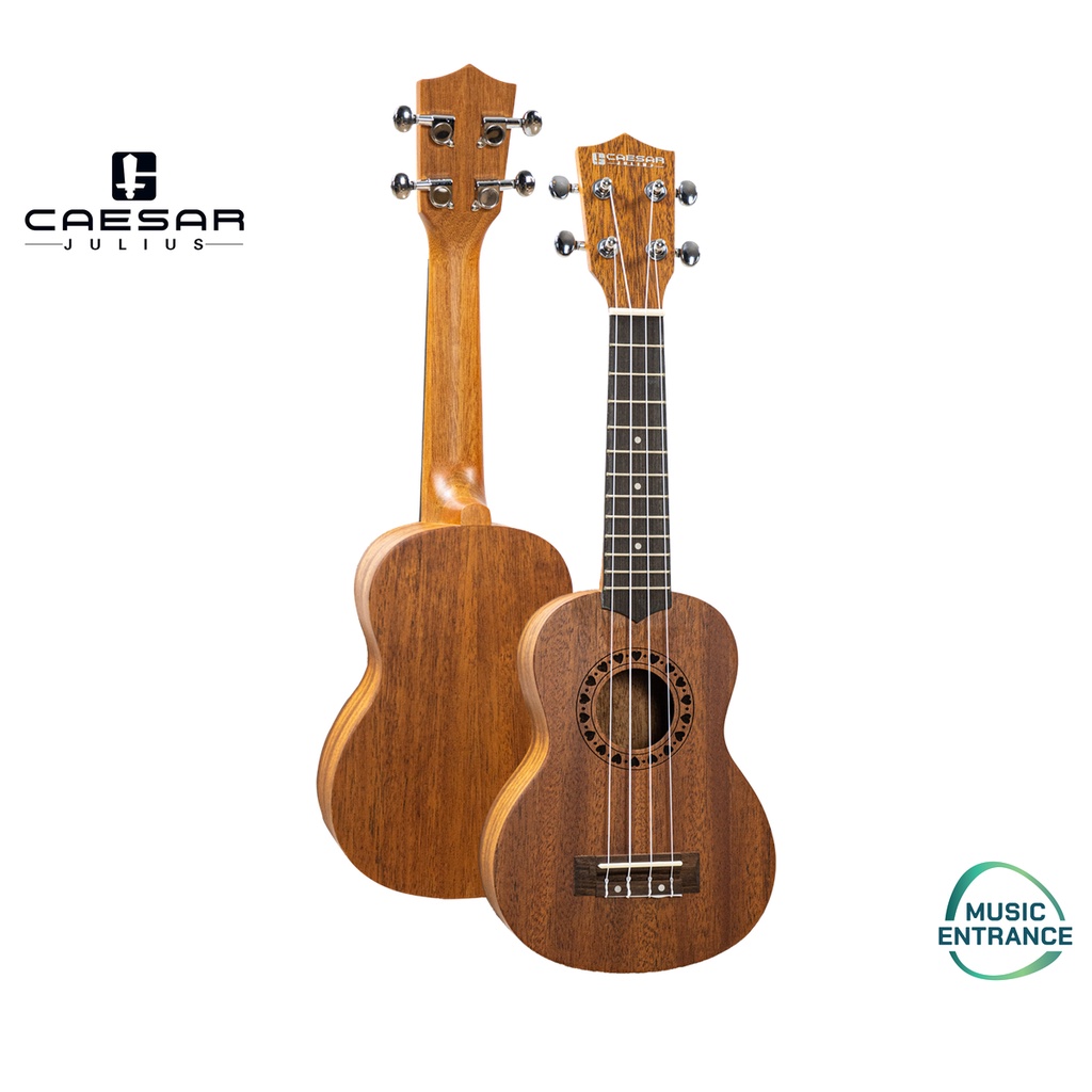 Caesar U-21A Ukulele Soprano Mahogany 21 Inches อะคูเลเล่ อูคู​โซพราโน่ ลายไม้ มาฮอคกานี แถมฟรี กระเ