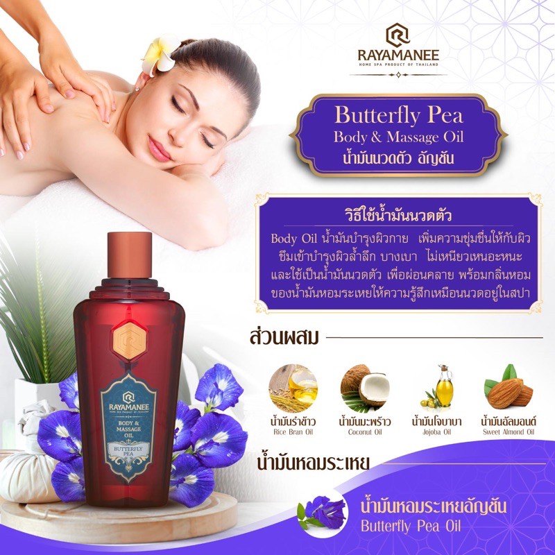 Body Oil & Massage น้ำมันบำรุงผิวกาย 250 มล.