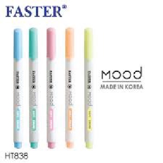 ปากกาไฮไลท์  Mood FASTER HT838 ปากกาเน้นข้อความ เน้นคำ มาเเล้วจ้าาา