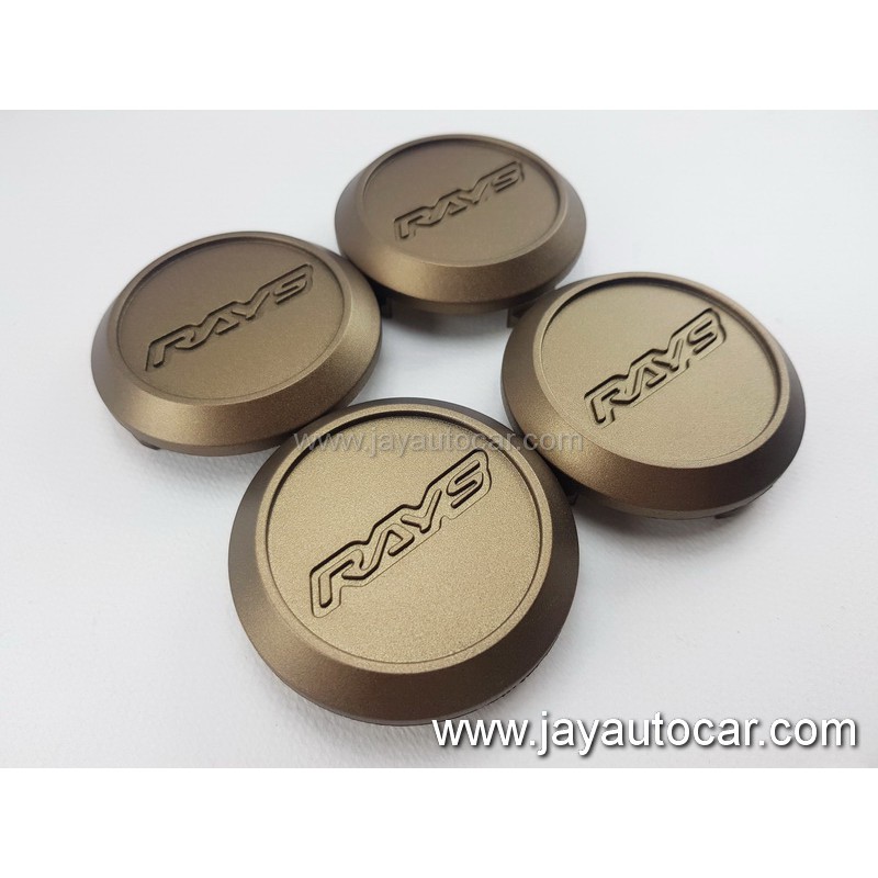 ฝาล้อรถยนต์ ฝาล้อแม็กซ์ สำหรับ ล้อแม็ก TE37 งานสวย Rays สีน้ำตาล ขนาด 59 มิล 1ชุด 4ชิ้น