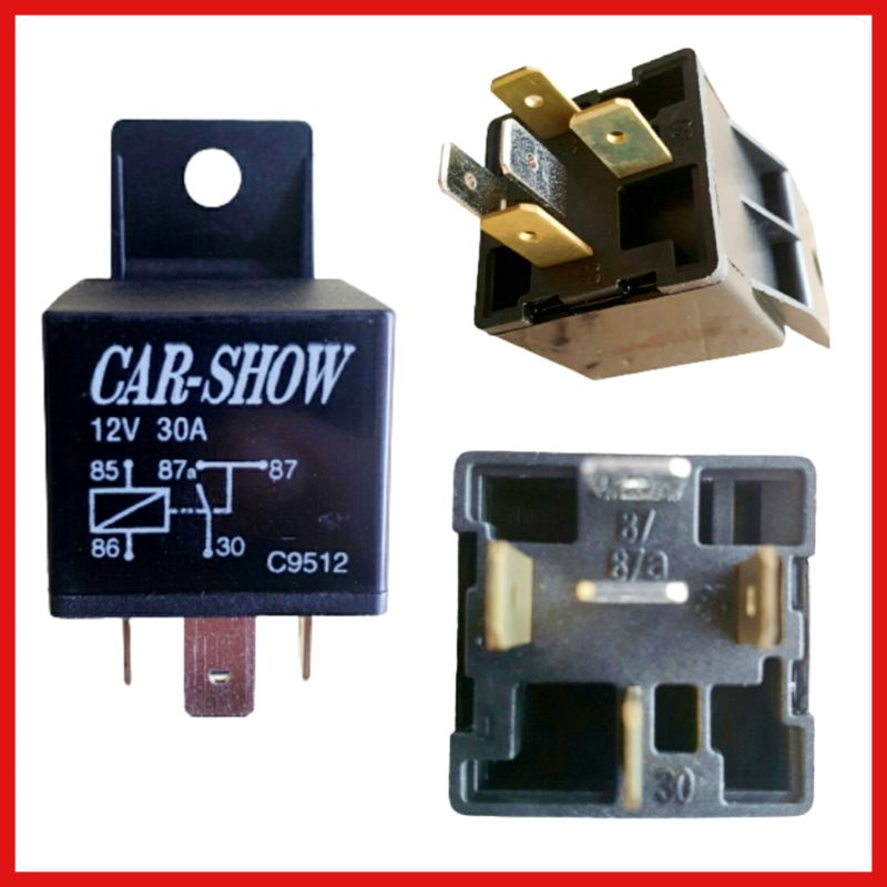 รีเลย์พิน 5 โชว์รถ 12V 30A 87A