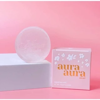 •ล๊อตล่าสุด• (พร้อมส่ง) สบู่หน้าเงา Aura Aura Soap by PSC ขนาดใหญ่ 80g.