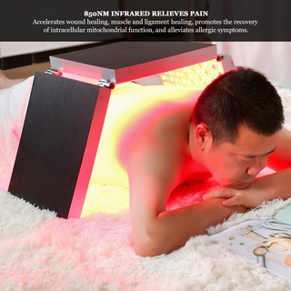 Fairy &amp; Magic แผงไฟ Led 45W อินฟราเรดสีแดงพับได้สําหรับบําบัดผิวหน้า