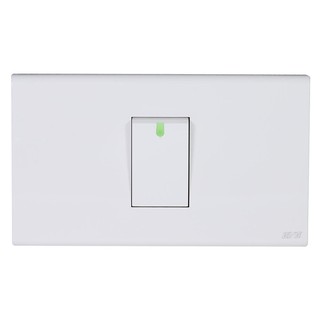 ชุดสวิตซ์ทางเดียว 1 ช่อง EVE 569966 สีขาว SET SWITCH 1WAY 1MODULES EVE 569966 WHITE