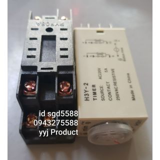 Timer Relay H3Y 2 COIL 220 V 30วินาที