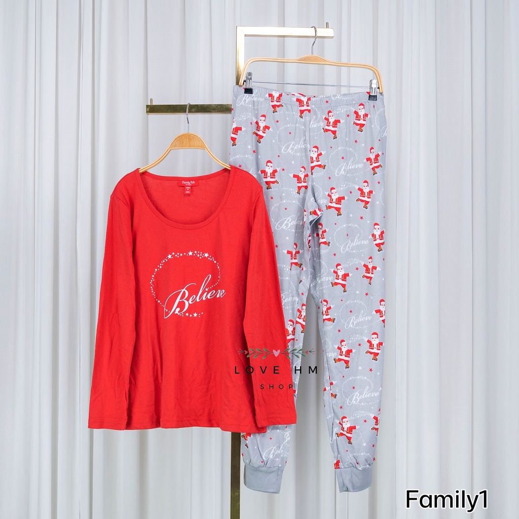 🍭 Family PJs macy's red sleepwear ชุดนอนผ้าคอตตอนเนื้อยืด ผ้าไม่หนามาก