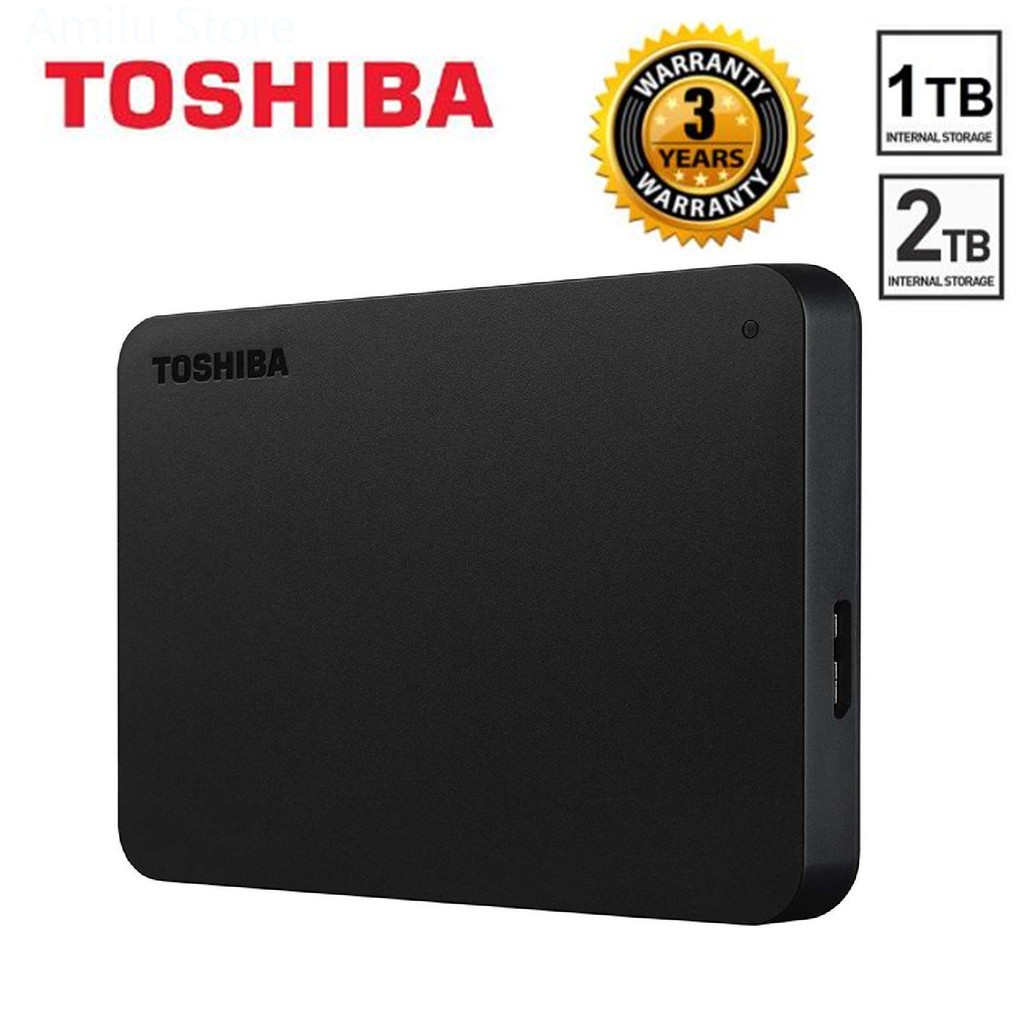 Toshiba External Hard Disk Canvio Basics 1TB 2TB External Hard Drive 2.5inch HDD Hardisk / Harddisk