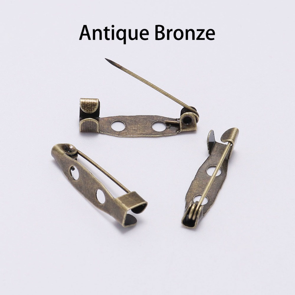 50ชิ้น/ล็อต15 20 25 30 35มิลลิเมตรเงินเข็มกลัดคลิปฐาน หมุด ความปลอดภัย หมุด เข็มกลัดการตั้งค่าฐานเปล่าสําหรับเครื่องประดับ ทําเอง ทําอุป - รูปที่ 3